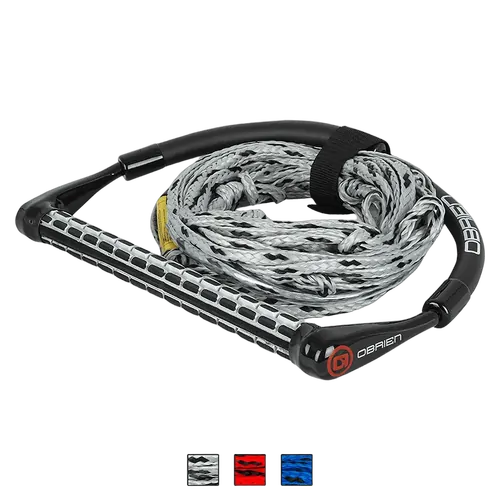 O'Brien 4 Section Poly-E Wakeboard Rope & Handle Combo - Black
