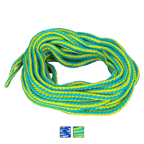 O'Brien 4 Person Floating Tube Rope - Yellow/Aqua