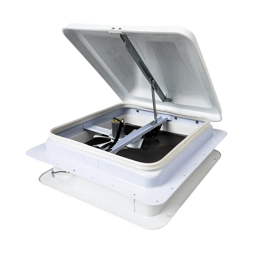 Outback Explorer Roof Vent with 12v fan - 14"x 14" Jensen style 