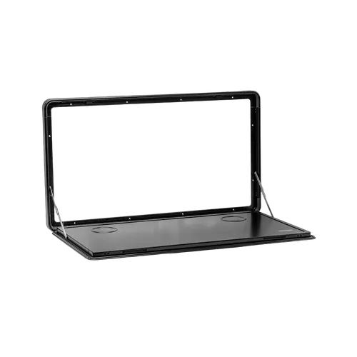 Outback Explorer Caravan Fold-Out Table (Square Edge) Black