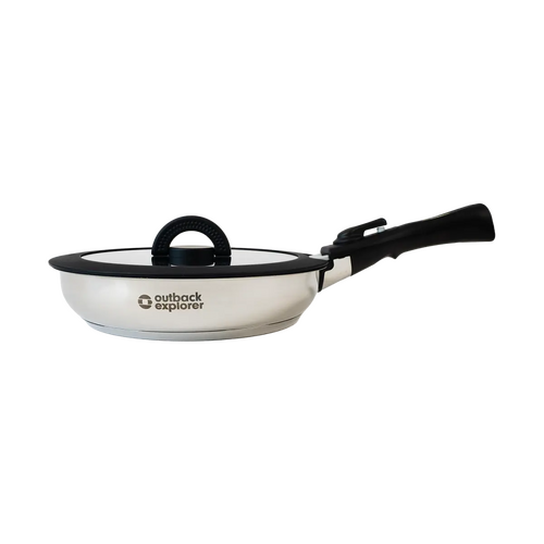 Outback Explorer Smart Storage Stainless Steel Fry Pan 24cm
