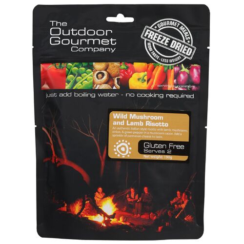 OUTDOOR GOURMET Wild Mushroom & Lamb Risotto