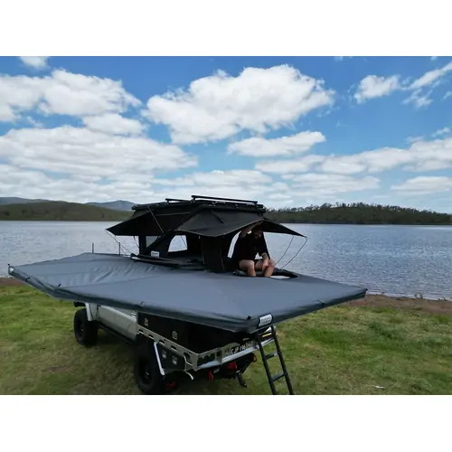 Outback Tourer 270 Plus Freestanding Awning With D Zipper - Passenger Side