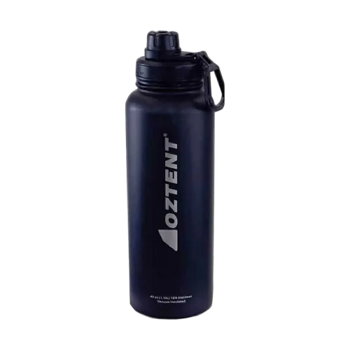Oztent Alpine Stainless Vacuum Insulated Bottle - 1180ml - Black