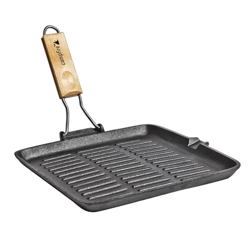 Campfire Cast Iron Square Folding Frypan 28cm