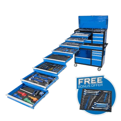 Kincrome Evolution Workshop Tool Kit 399 Piece 18 Drawer 41"