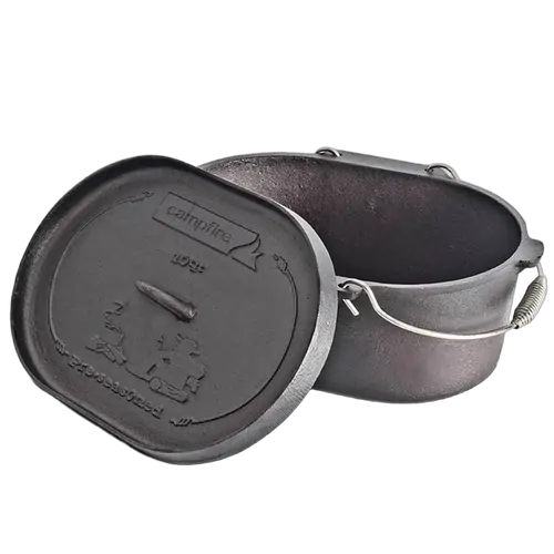 Campfire 10 Quart Oval Cast Iron Camp Oven