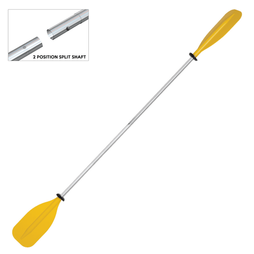 ECONOMY KIDS KAYAK PADDLE 2 PCE 1800mm YELLOW 