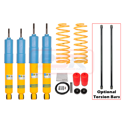 Performance Suspension Racing Mitsubishi Pajero NH / NJ / NK / NL LWB 1991 - 2000 Bilstein 2" Touring Lift Kit Standard Duty Rear (with Torsion Bars)