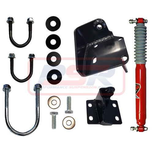 Performance Suspension Racing Nissan Patrol GQ-GU EFS Tapered Pin Style Steering Damper & High Clearance Bracket Kit