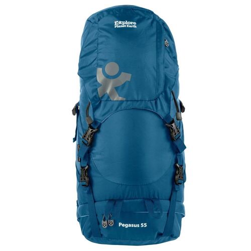 Explore Planet Earth Pegasus 55L Travel Bag Blue