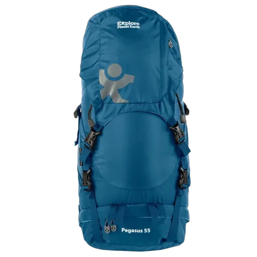 Explore Planet Earth Pegasus 55L Travel Bag Blue