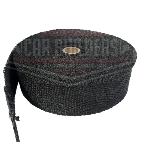 Car Builders Premium Black Titanium Exhaust Header Wrap - 50mm x 15m