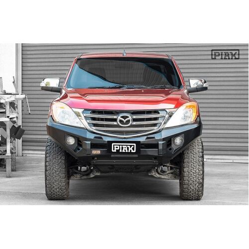 Piak Elite No Loop Bar To Suit Mazda BT50 2014 With Orange Recovery Points and Orange Under Body Protection 