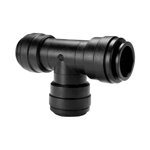 John Guest Plastic Equal Tee Push-On, 12mm