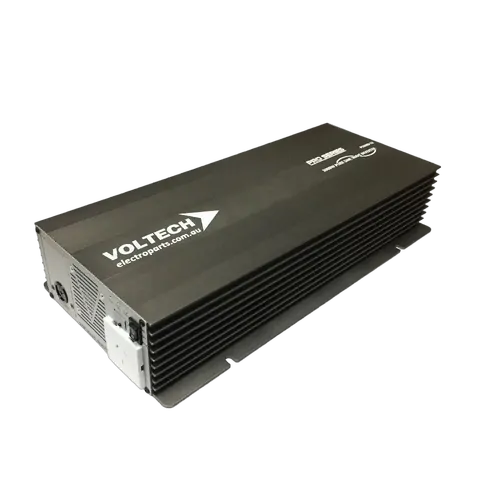 Pure sine wave inverter Pro Series Voltech 12V (3000W) 1 x 230Vac outlet & hard wire option.