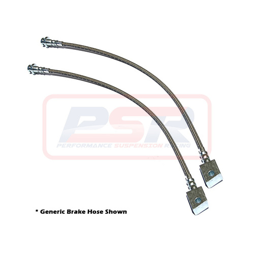 Performance Suspension Racing Mazda BT50 / PX Rear Braided Extended Brake Hoses - DUAL HOSE
