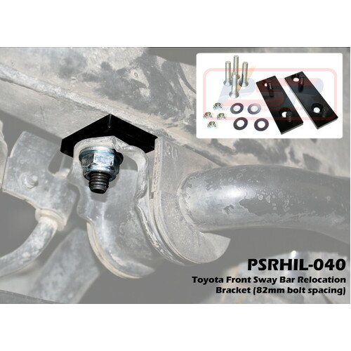 Performance Suspension Racing Front Sway Bar Relocation Bracket (82mm bolt spacing) to suit Toyota