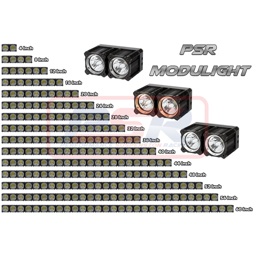 Performance Suspension Racing PSR Modulight LED Lightbar 16" - Gold Ring
