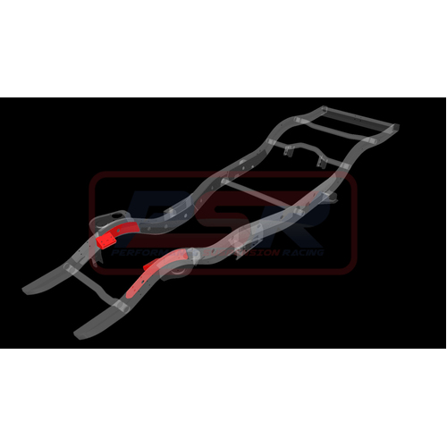 Performance Suspension Racing Nissan Patrol GQ-GU Chassis Side Weld On HD Engine Mounts (Suits OE 4 bolt mount only or HD engine mount)