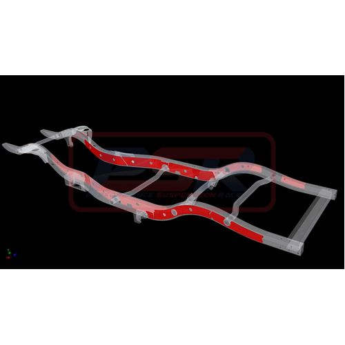 Performance Suspension Racing Nissan Patrol GQ-GU Chassis Bracing Wagon STD Arm Internal-External (Engine mount to tow bar)