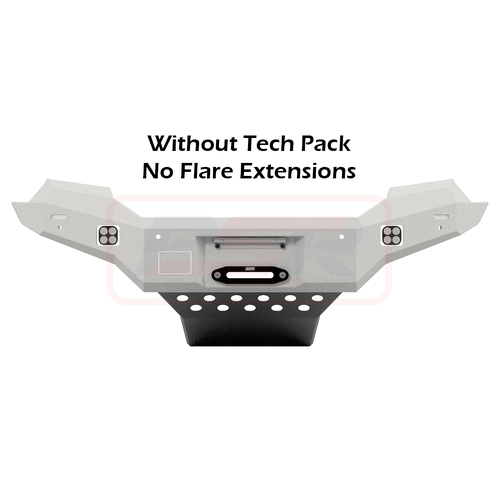 PSR Ambush Bar Ford Ranger PX MK2 8/15-7/18 Ambush Satin Black Hoopless Bar, Pre-Runner Infill (No Body Lift), Slimline Black Fairlead, Factory Ext