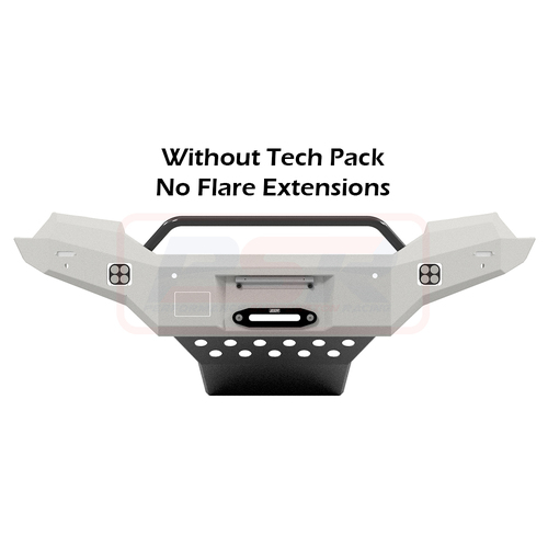 PSR Ambush Bar Ford Ranger PX MK2 8/15-7/18 Ambush Satin Black Low Single Hoop Bar, Pre-Runner Infill (1" Body Lift), Standard Black Fairlead