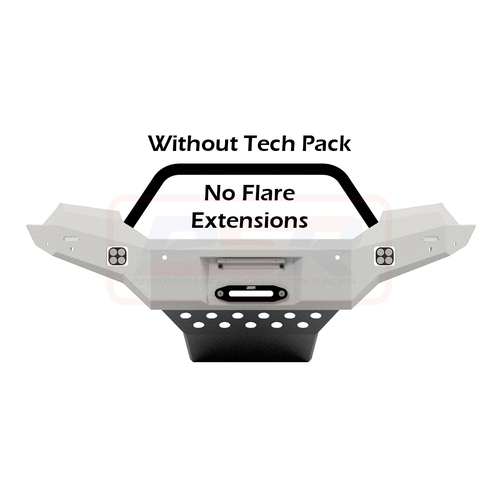 PSR Ambush Bar Ford Ranger PX MK3 8/18-ON Ambush Satin Black Single Hoop Bar, Infill (1" Body Lift), Slimline Black Fairlead, Tech, Kut Snake Ext, Wil