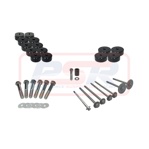 Performance Suspension Racing Ford Ranger Next Gen 1" Body Lift Kit (Dual/Extra Cab with Tub) - Without Rear Bar Lift