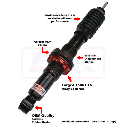 PSR TTG Shock Absorber Holden RG Colorado / Isuzu D-MAX 1-2-3 / Mazda BT-50 TF 2021-On PSR TTG 2-4" Front Adjustable Shock Absorber
