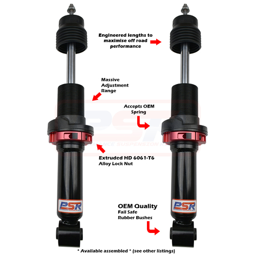 PSR TTG Shock Absorber Mitsubishi Triton ML-MR PSR TTG Front 2-3" Adjustable Shock Absorber - PAIR