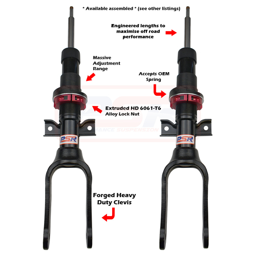 PSR TTG Shock Absorber VW Amarok PSR TTG Front 2" Adjustable Shock Absorber - PAIR