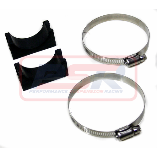 Performance Suspension Racing Remote Reservoir Flat Mounting Rubber Mount and Clamp (pack of 2 for 1 resi)