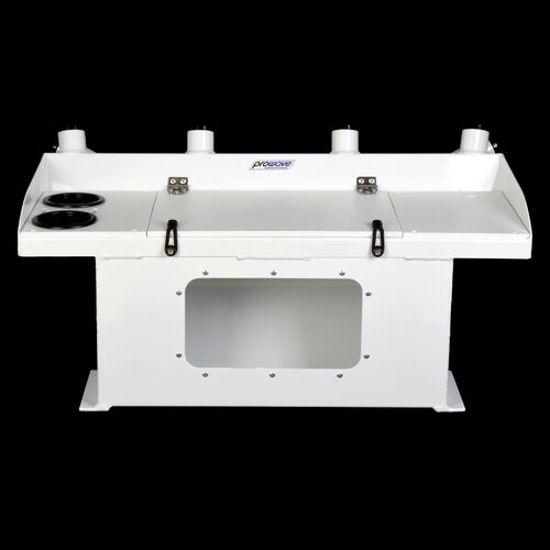Prowave Bait Board Live Bait Tank 6 Rod Holders With Window - Large - White