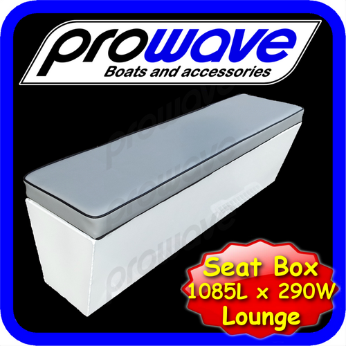 Prowave Aluminium Boat Bench Seat Or Lounge 1050L X 290W X 365H - Grey