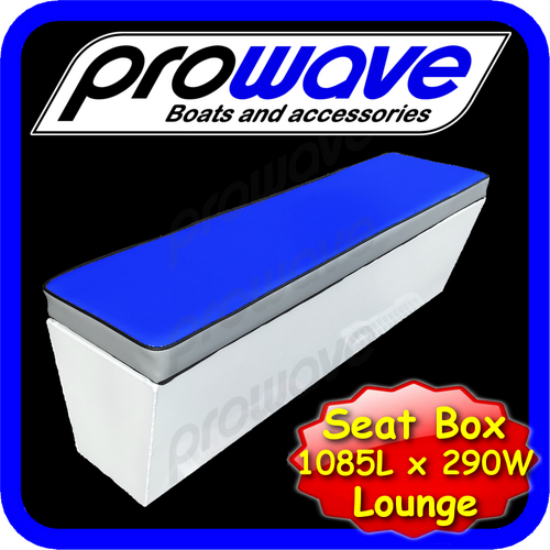 Prowave Aluminium Boat Bench Seat Or Lounge 1050L X 290W X 365H - Mid Blue