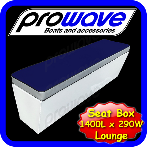 Prowave Boat Rear Lounge Or Seat Box 1400L X 290W X 365H - Navy Blue