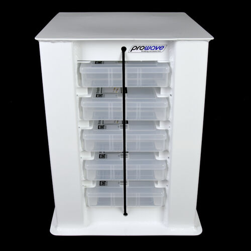 Prowave Boat Seat Box With Tackle Boxes 350L X 350W - 500H - White