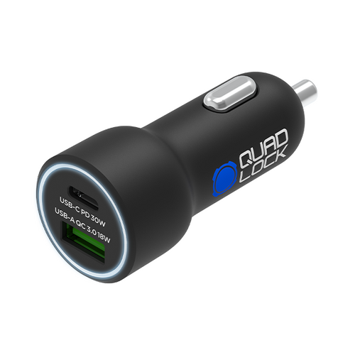 Quad Lock 360 Accessory - Dual Usb 12v Car Charger