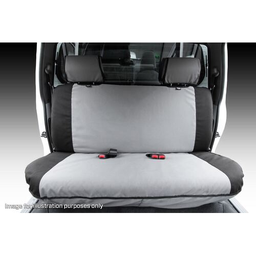 Msa Front Full Width Bench (Mto) - Msa Premium Canvas Seat Covers To Suit Isuzu Dmax - Sx / Ls - 10/08 To 05/12