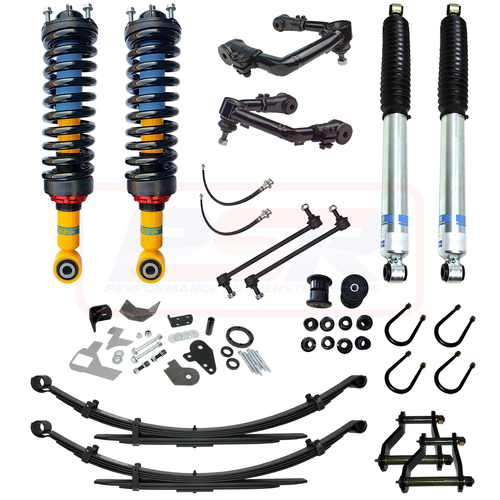 Performance Suspension Racing Ford Ranger MK3 08/2018-On Bilstein 3" Lift Kit LONG TRAVEL Standard Duty Front and Rear