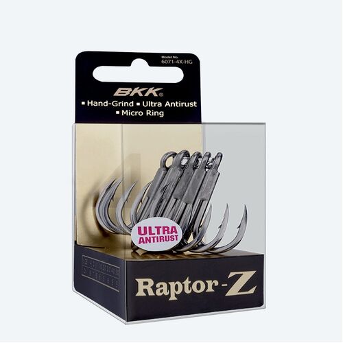 BKK Raptor-Z Treble Hooks - #1 - 6 Per Pack