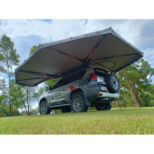 Rugged 4x4 2.5m 270 Semi-auto Opening (UVE95+%) - Driver Side Moon Zip