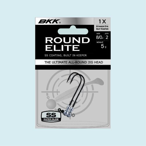 BKK Round Head Elite Stinger Jighead - 10/0 - 10g - 2 Per Pack