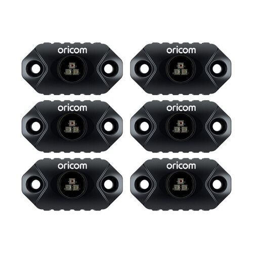 Oricom App Controlled LED Rock Light 6 Pack RGB