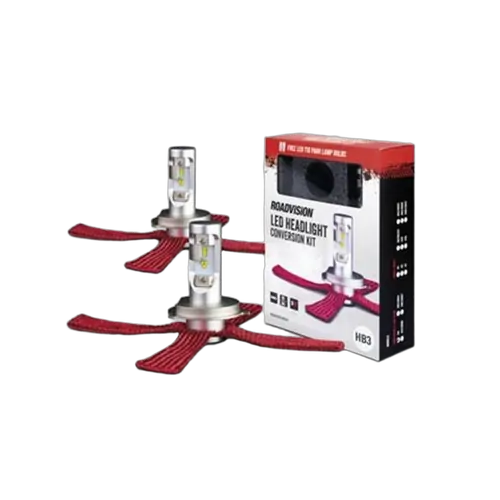 Roadvision LED Head Lamp Conversion Kit HB3 9005 10-30V 24W 6000K +150% More Light + 12V T10 LED Roadvision [Pair]