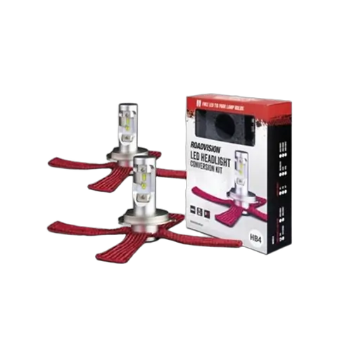 Roadvision LED Head Lamp Conversion Kit HB4 9006 10-30V 24W 6000K +150% More Light + 12V T10 LED Roadvision [Pair]