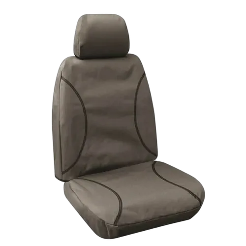 Tuff Terrain Canvas Grey Seat Covers to Suit Ford Ranger PX Xl Single Cab Bucket