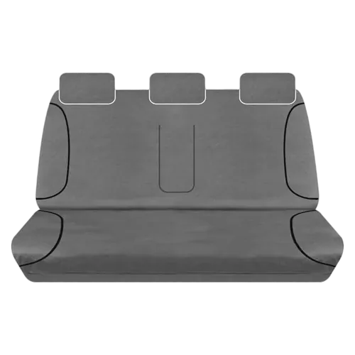 Tuff Terrain Grey Canvas Seat Covers to Suit Mazda BT50 (UP) XTR GT Dual Cab 11-06/18 REAR
