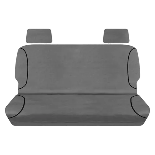 Tuff Terrain Canvas Black Seat Covers to Suit Nissan Navara D23 NP300 Series 1/2 DX RX ST ST-X Dual Cab 03/15-10/17 REAR